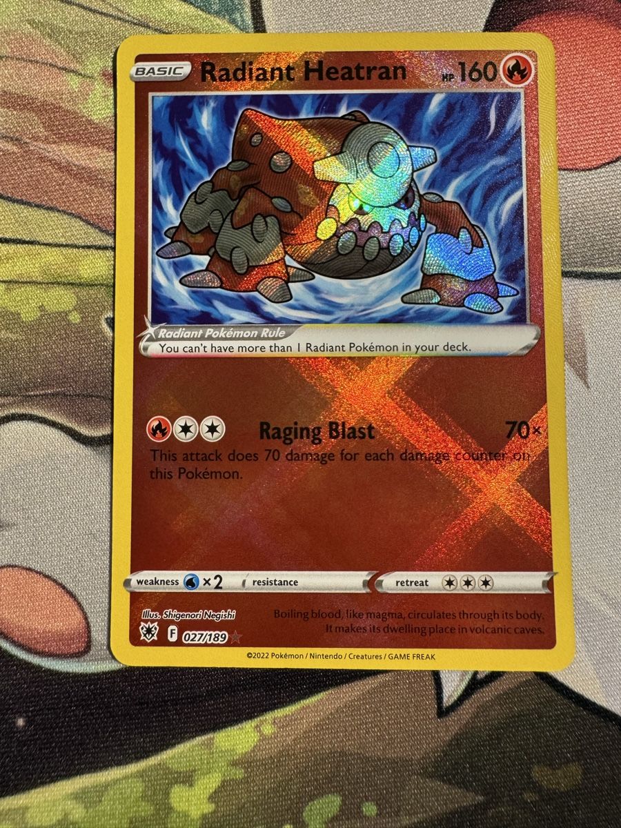 Pokémon Carte collezionabili: Radiant Heatran 027/189 EN – Nuovo (secondo la descrizione) da Therwil venduto da CarottiCards