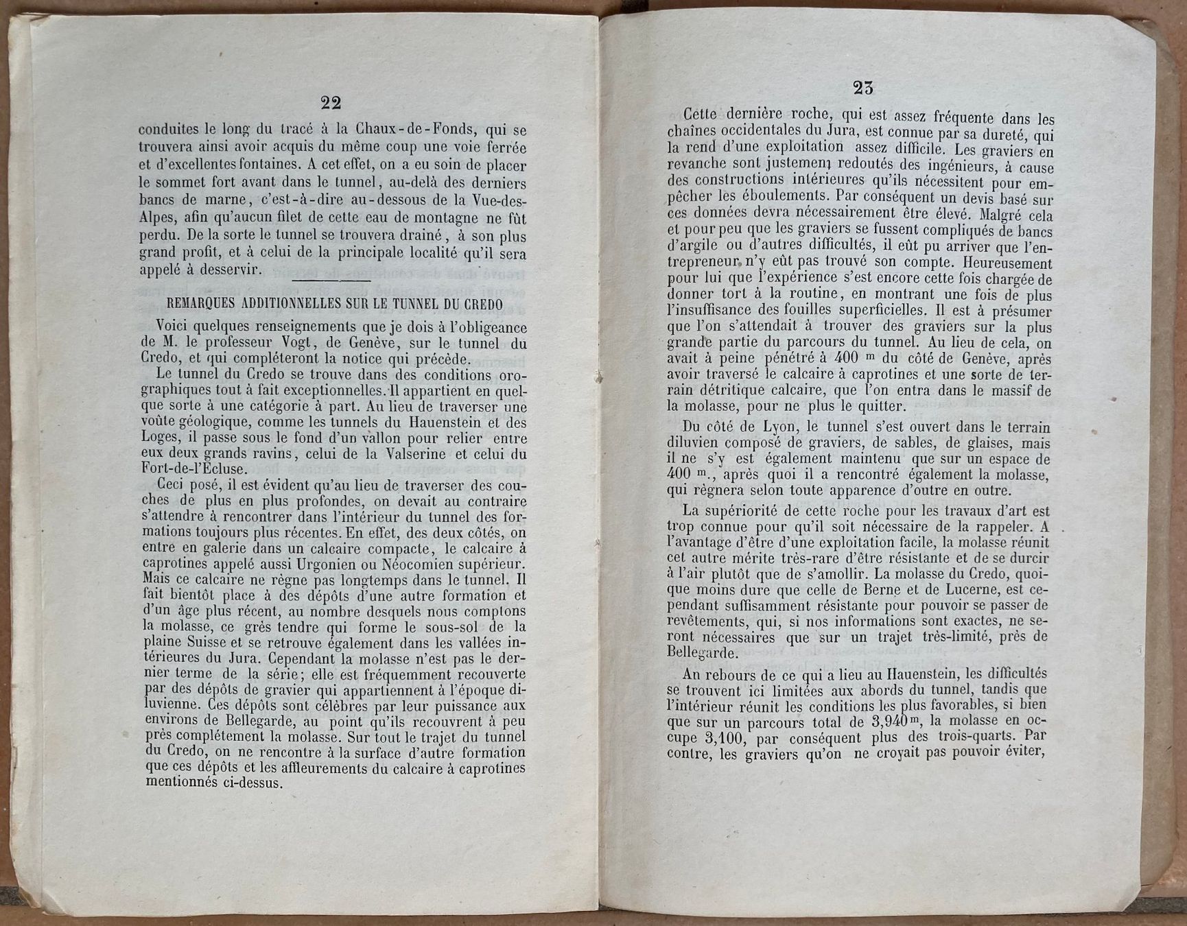 Documenti: Les Tunnels du Jura, E. Dessor - 1856 – Usato da Versoix venduto da Decapod 6