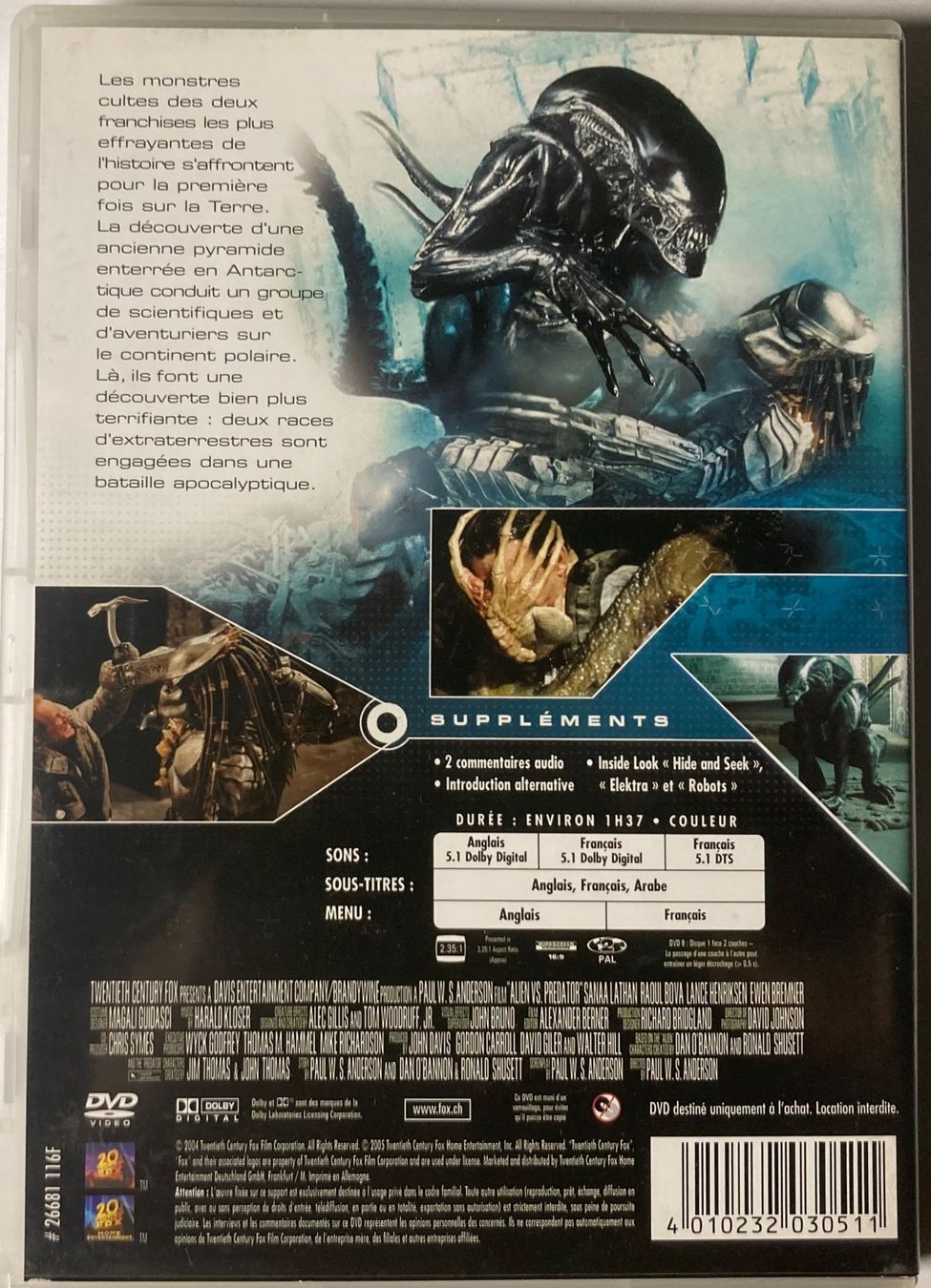 Alle DVDs: ALIENS VS. PREDATOR – Gebraucht aus Poliez-Pittet von Newtown-Records 1