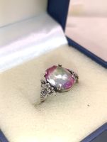 Jugendstil 830er Silber Ring mit Reinkisel um 1900j Top