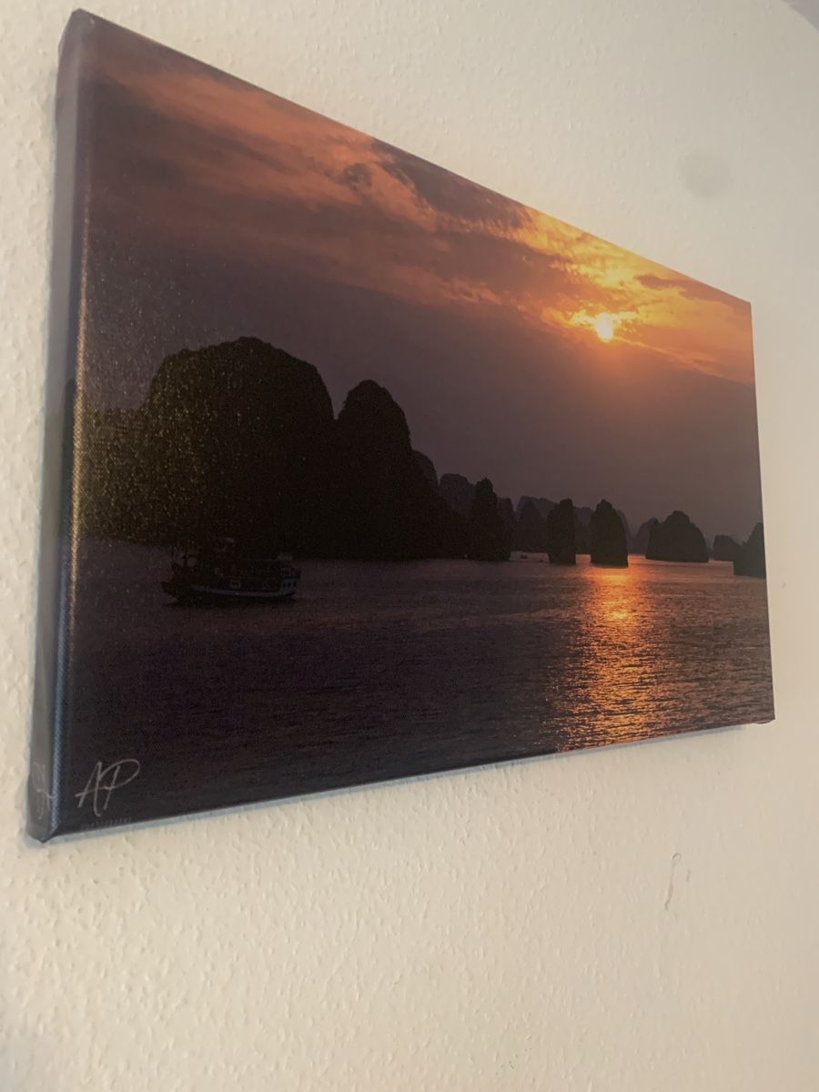 Poster & Bilder: Canvas print Halong Bay sunset(90x60) – Neu und originalverpackt aus Zürich von andrei4three 3