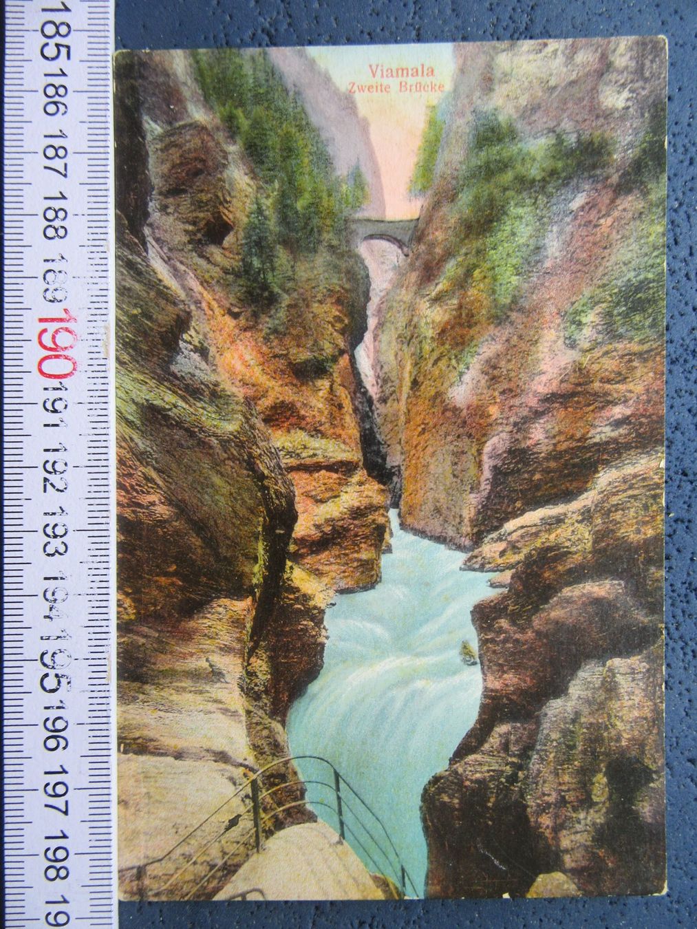 Cartoline postali: VIAMALA 2. BRÜCKE GR AK – Usato da Ettingen venduto da Hausi4711