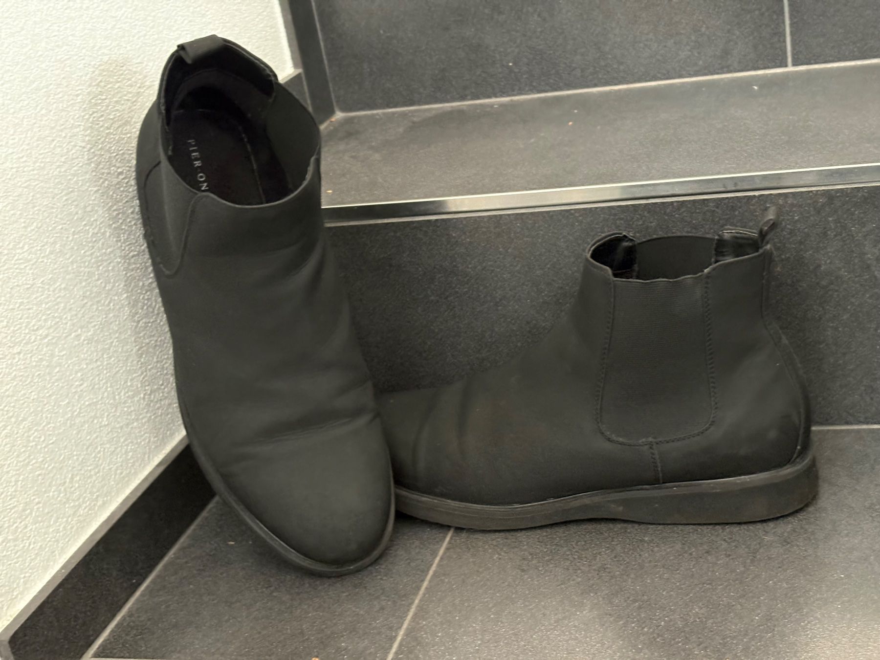 Herrenschuhe: Pier One Boots schwarz Grösse 47 – Gebraucht aus Reiden von verjaques