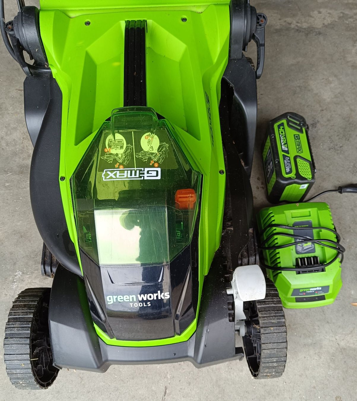 Rasenmäher: Akkumäher GreenWorks G-MAX – Gebraucht aus Dotzigen von chr_6krb 1
