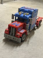 Klemmbaustein Truck Modell Optimus Prime rot blau