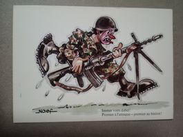 Ak Jux Humor Militär 2 Fach Stempel
