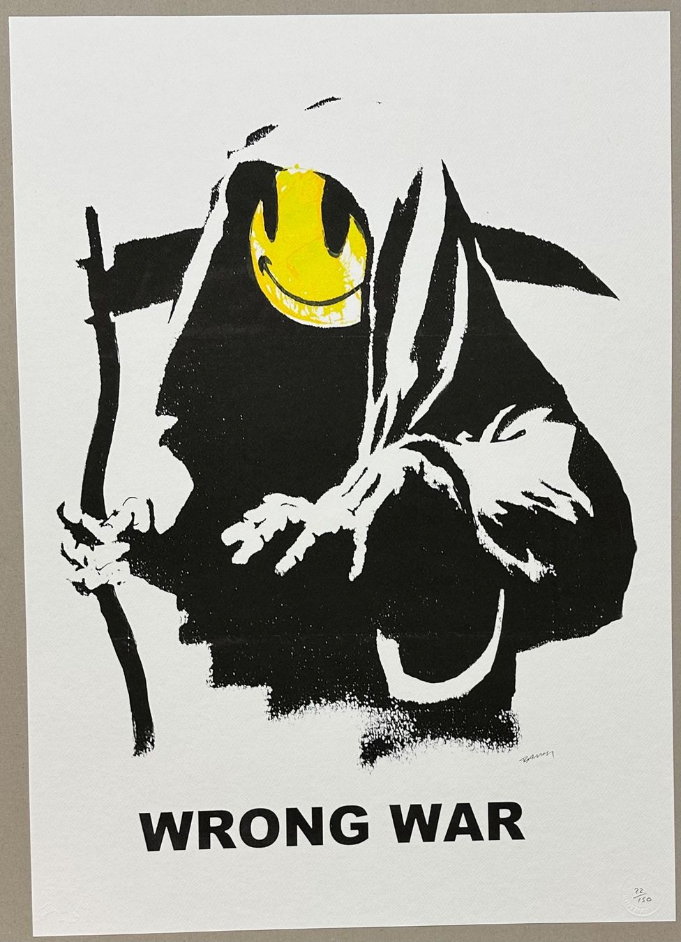 Poster & Bilder: Banksy: Wrong War, Street Art,  XL-Version 22/150 – Neu (gemäss Beschreibung) aus Meilen von Smgdesign