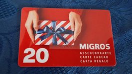 Migros Geschenkkarte leer, für Sammler