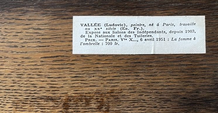 Gemälde: VALLEE Ludovic Joseph (1864-1939) – Gebraucht aus Grosshöchstetten von Perle1951 4