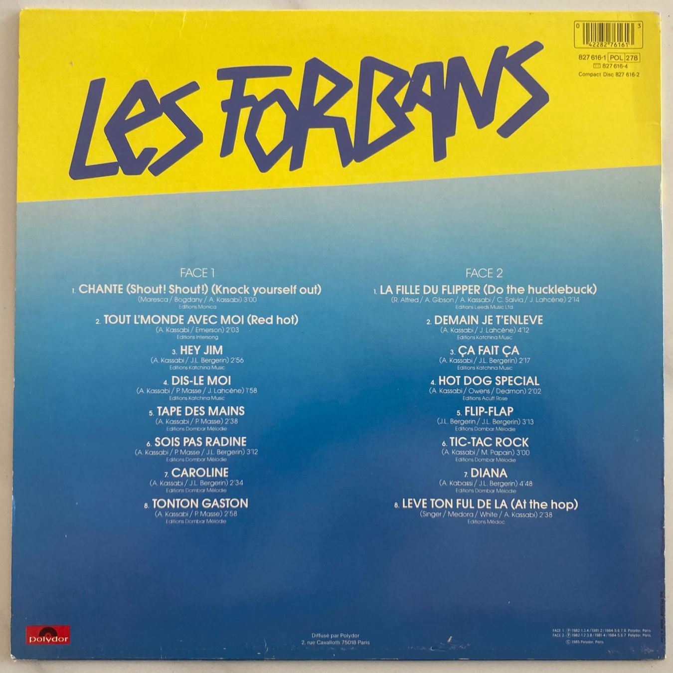 Dischi in vinile: LES FORBANS - SUCCÈS..... 16 TITRES ORIGINAUX – Usato da Poliez-Pittet venduto da Newtown-Records 1