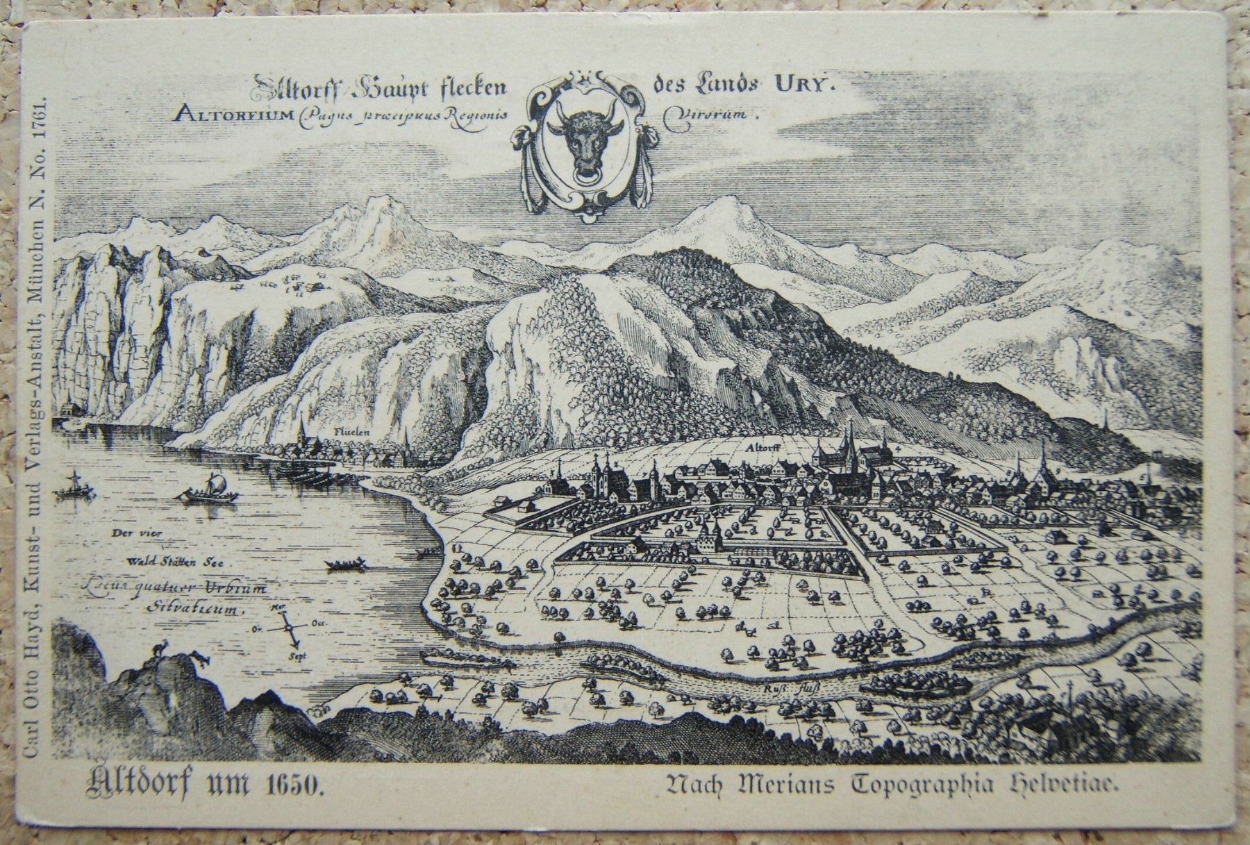 Ansichtskarten: MERIAN-AK ALTDORF – Neu (gemäss Beschreibung) aus Brunnen von Nonne04