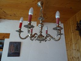 Lustre en étain / Leuchter aus Zinn