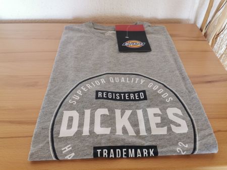 NEUES T-Shirt DICKIES NEWDALE, Gr. S, grau, 100%Baumwolle