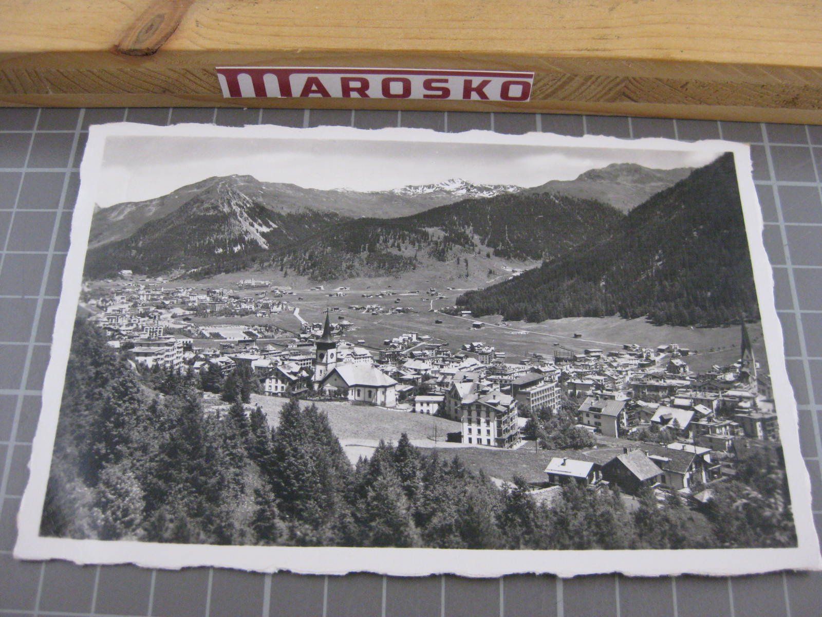 Cartoline postali: Davos gegen Hörnli u. Pischahorn, ., Kleinformat – Usato da Malters venduto da Marosko