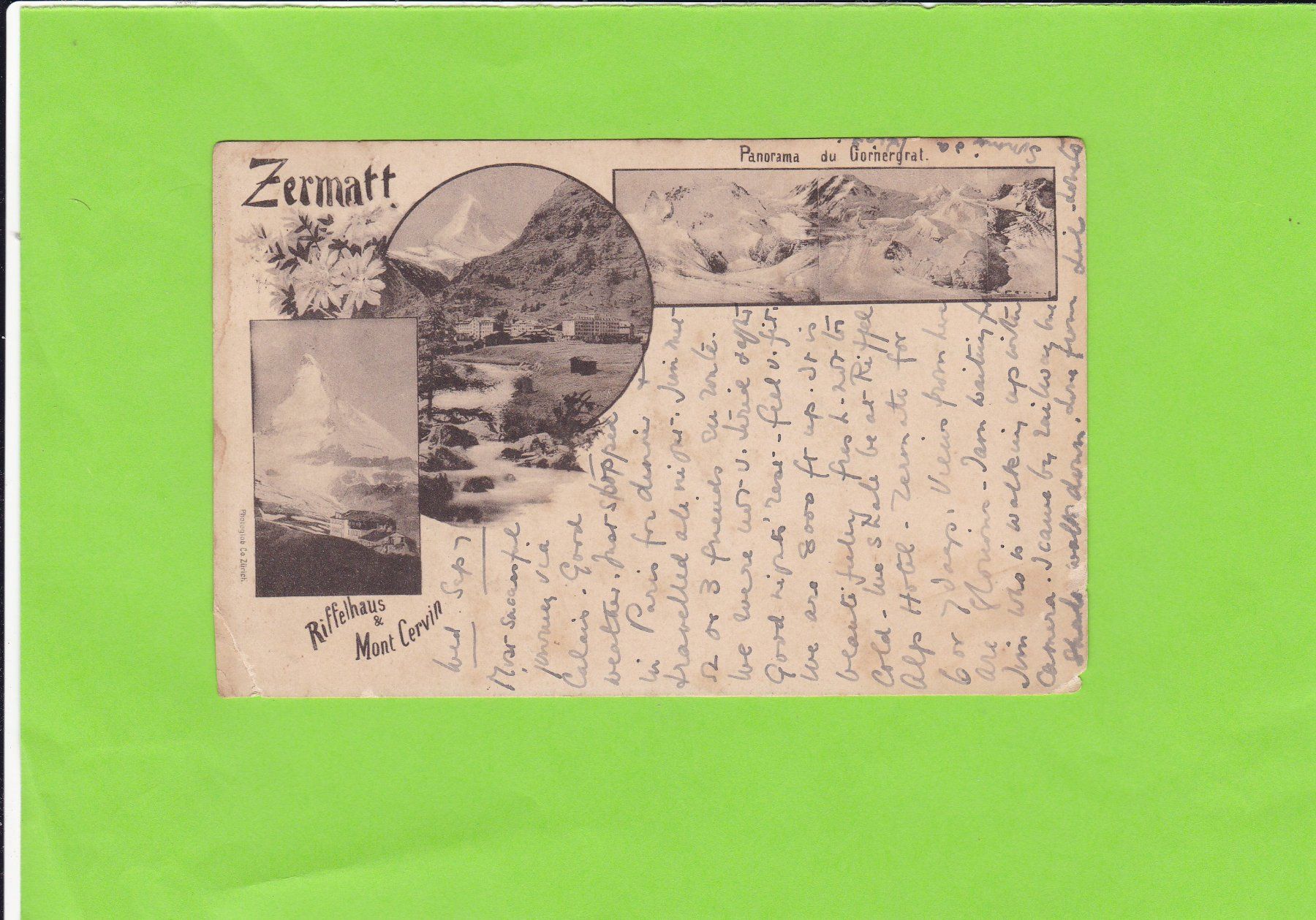 Cartoline postali: Zermatt--1904 versendet – Usato da St. Peterzell venduto da neckertal