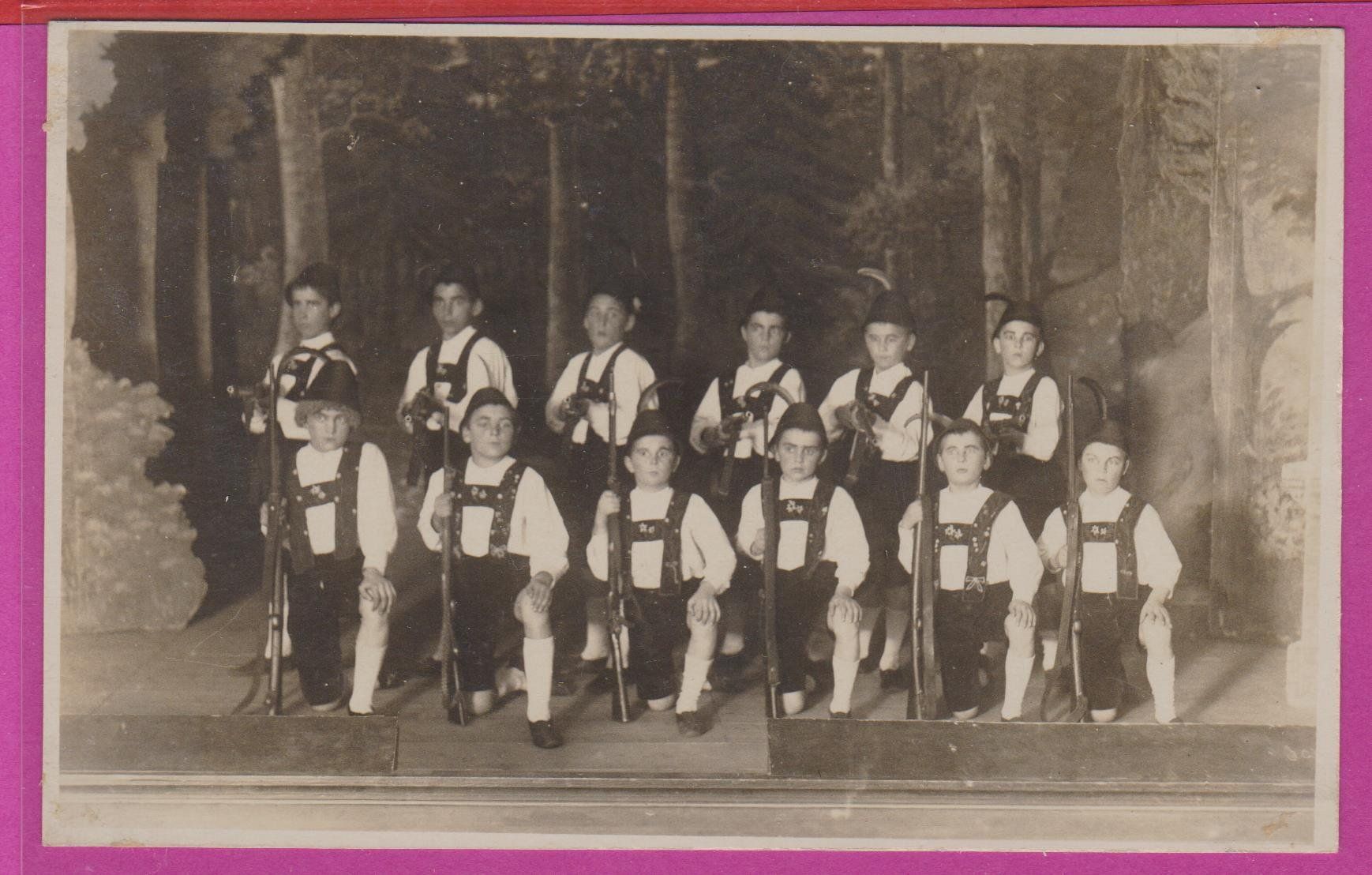 Cartoline postali: Hitzkirch 1918   :   Jung - Schützen  -  alte Ansichtskarte – Usato da Vitznau venduto da Ropaku