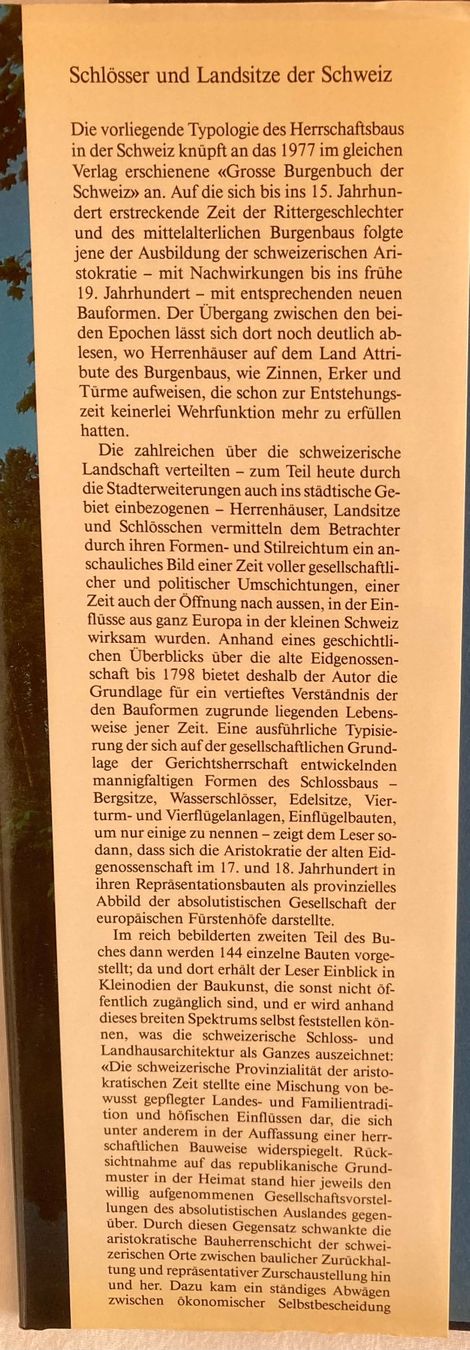 Libri: Schlösser und Landsitze der Schweiz – Usato da Liebefeld venduto da Rhy19 1