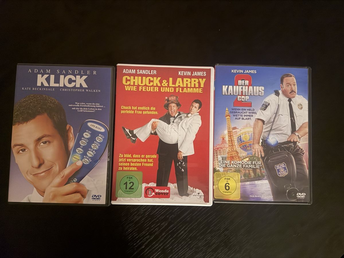 Tutti i DVDs: Klick, Chuck & Larry, Der Kaufhaus Cop – Usato da Lausen venduto da EisAmStiel94