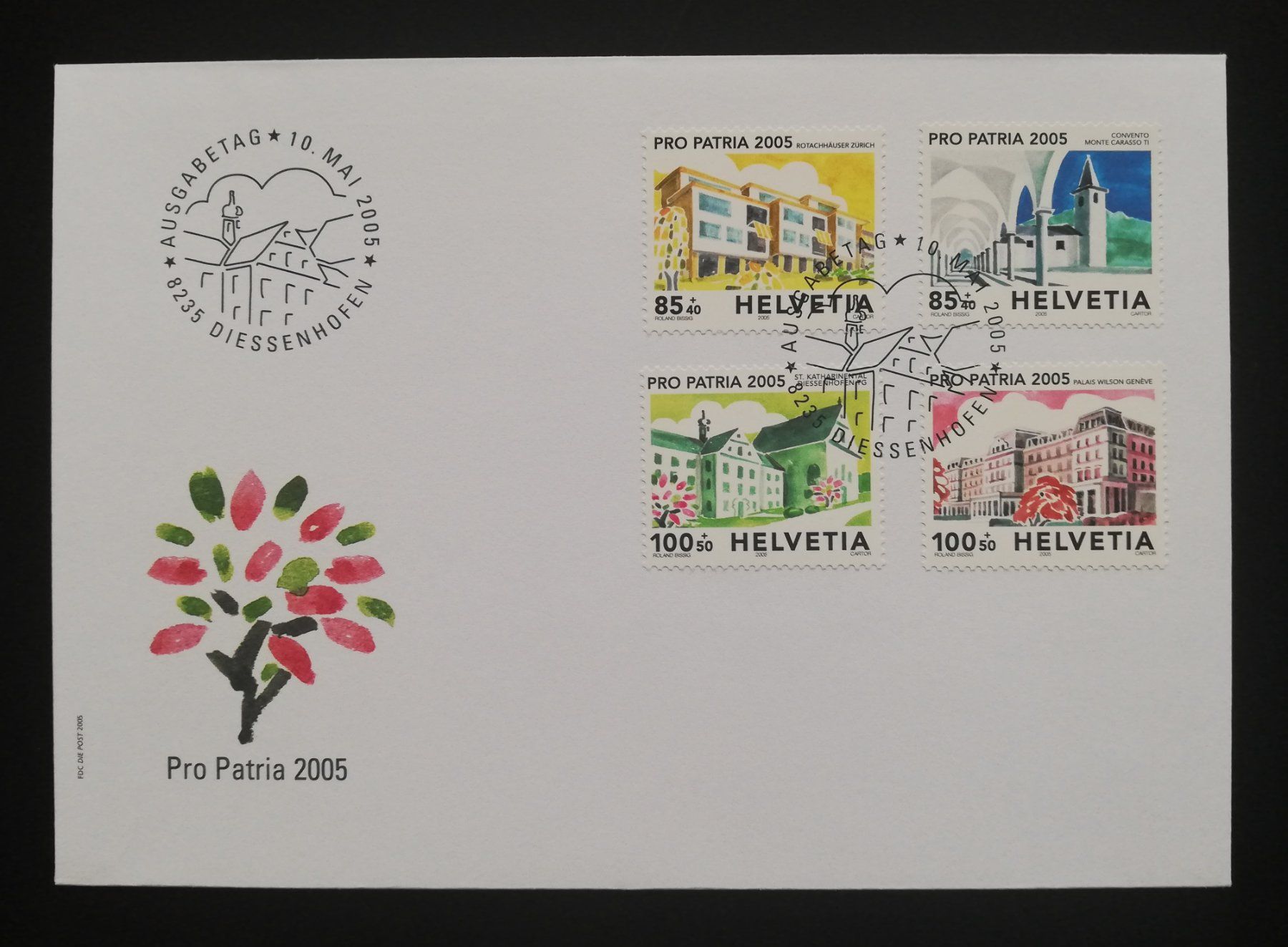 Tutti i francobolli: Schweiz FDC Pro Patria 2005 Baudenkmäler – Usato da Gümligen venduto da Fairseriver