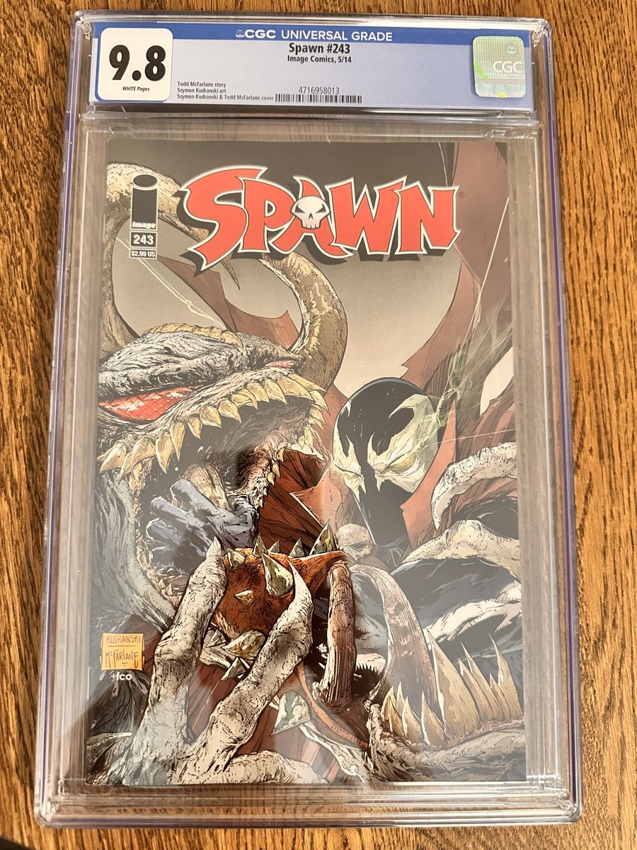 Fumetti: Spawn 243 cgc 9.8 lowest print run  – Usato da Gattikon venduto da 386ComicEmpire