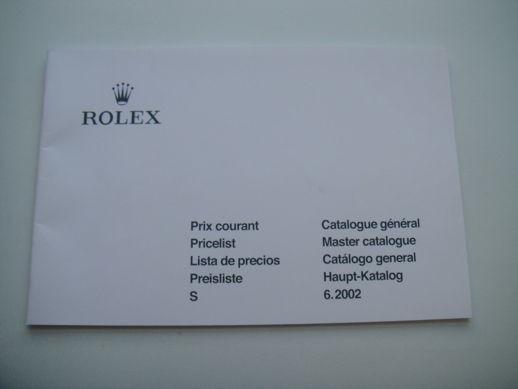 Rolex Documenti: Rolex Katalog / 2002-2003 – Usato da Biberist venduto da keine-ursache 6
