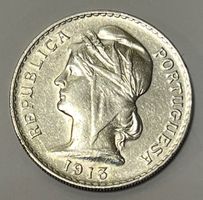 50 Centavos - Erste Republik - Portugal - 1913 (Silber .835)