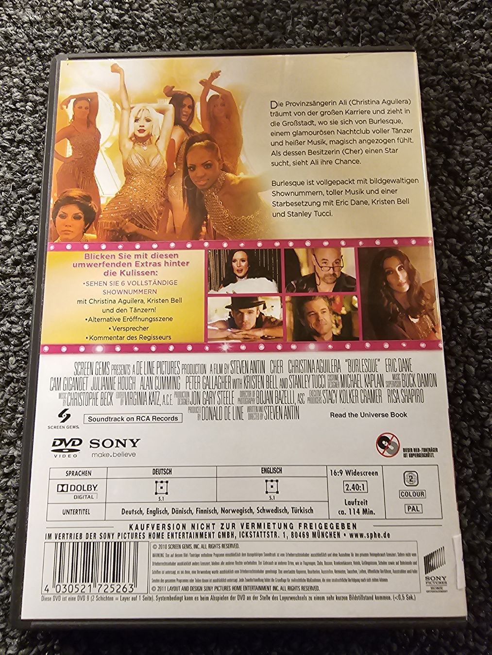 Alle DVDs: DVD Burlesque(17770) – Gebraucht aus Ruswil von jan_bxl5 1