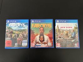 PS4 Spiele Farcry 5, 6, New Dawn