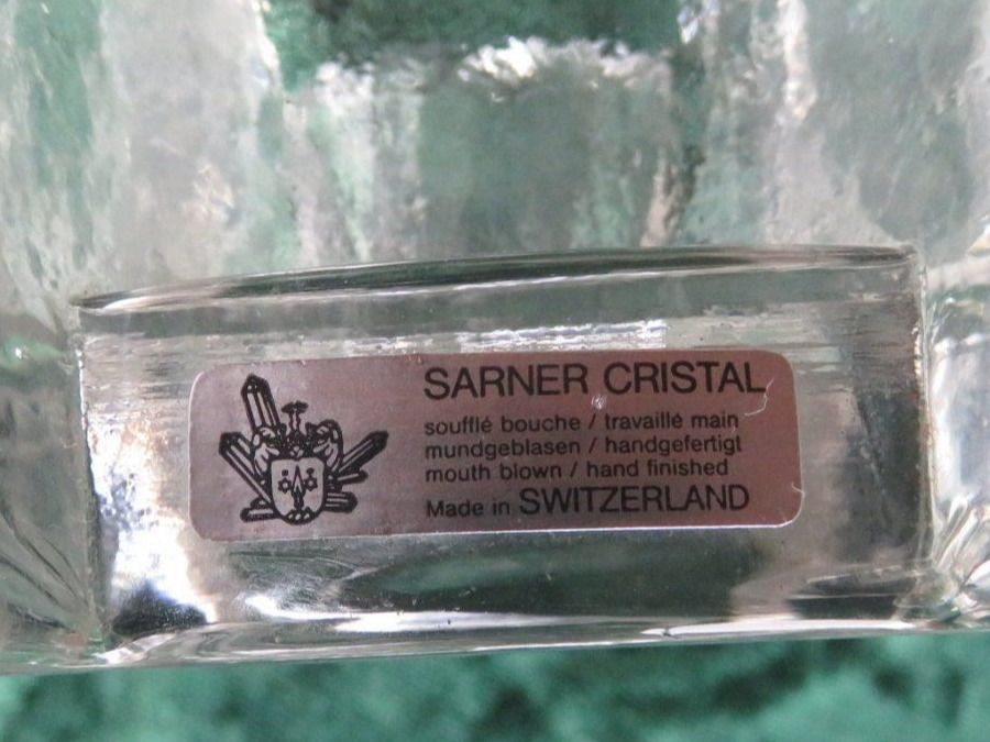 Portacandele: 2 STK SARNER KRISTALLGLAS RECHAUD – Usato da Huttwil venduto da Kunterbuntli