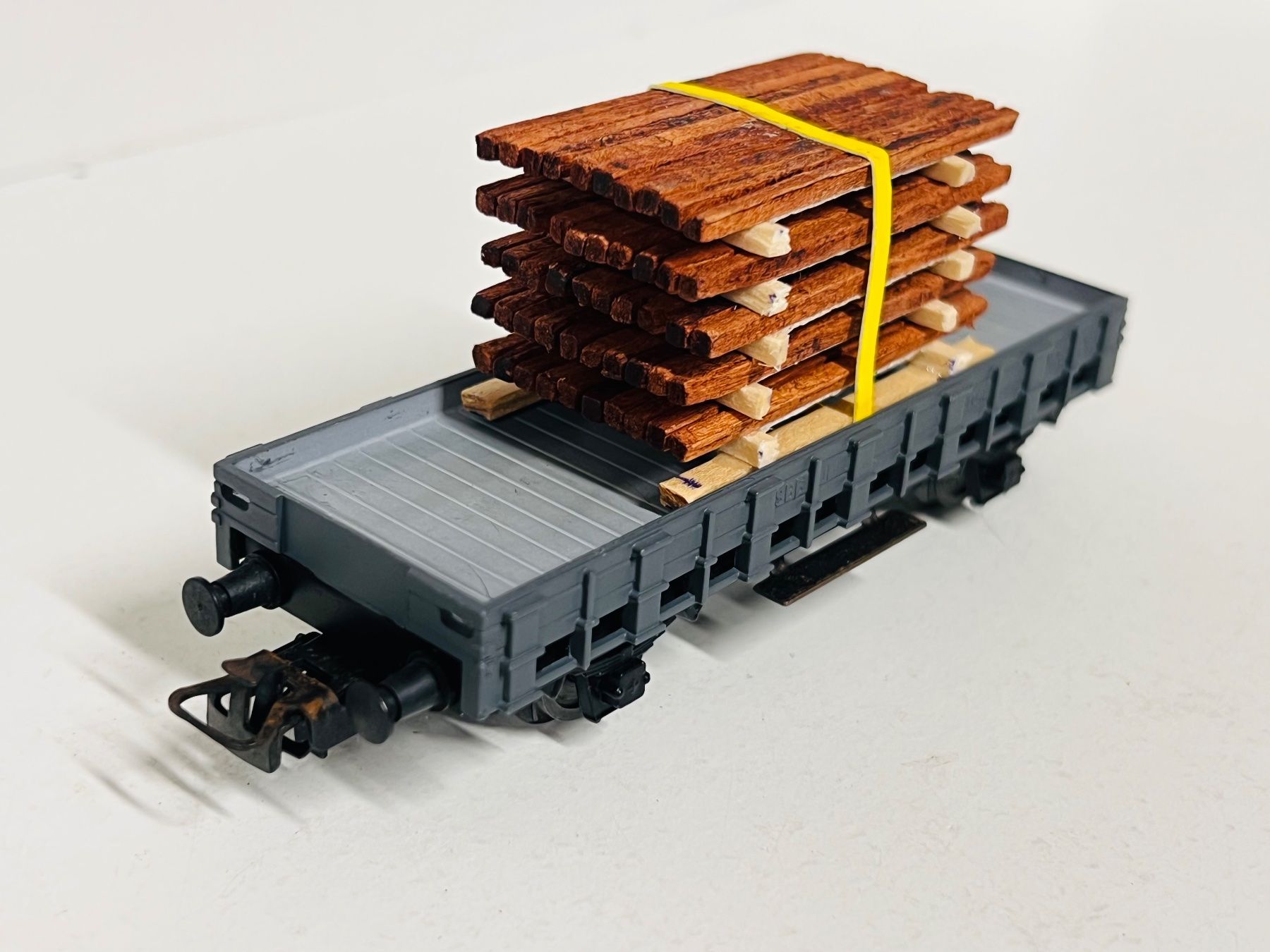 Hag Modellini di ferrovie: HAG SBB H0 DC beladen mit Holz – Usato da Geroldswil venduto da TopTrain54 2