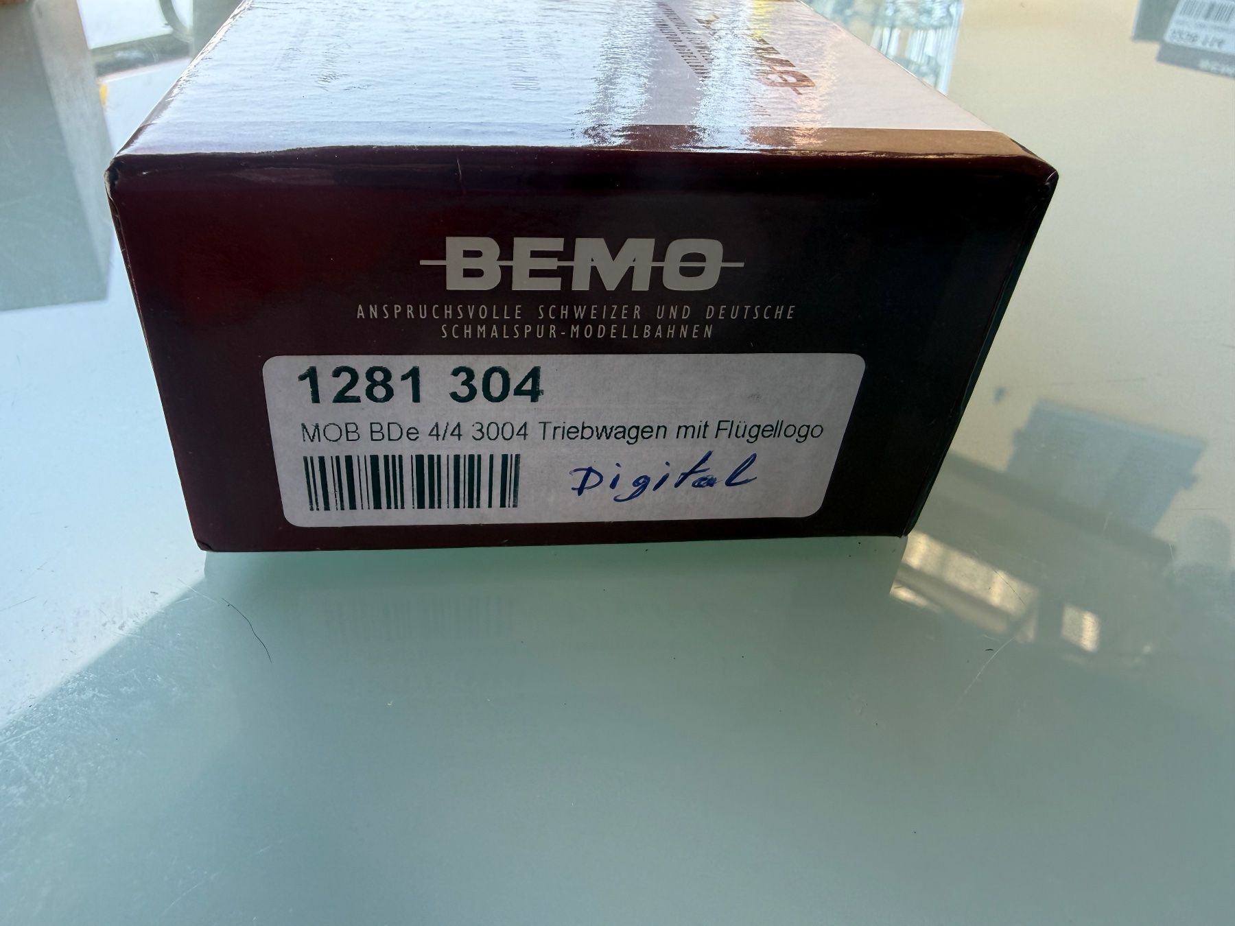 Bemo Modellini di ferrovie: MOB, BDe 4/4 3004 automotrice logo ailé – Usato da Chexbres venduto da rochecolombe 2