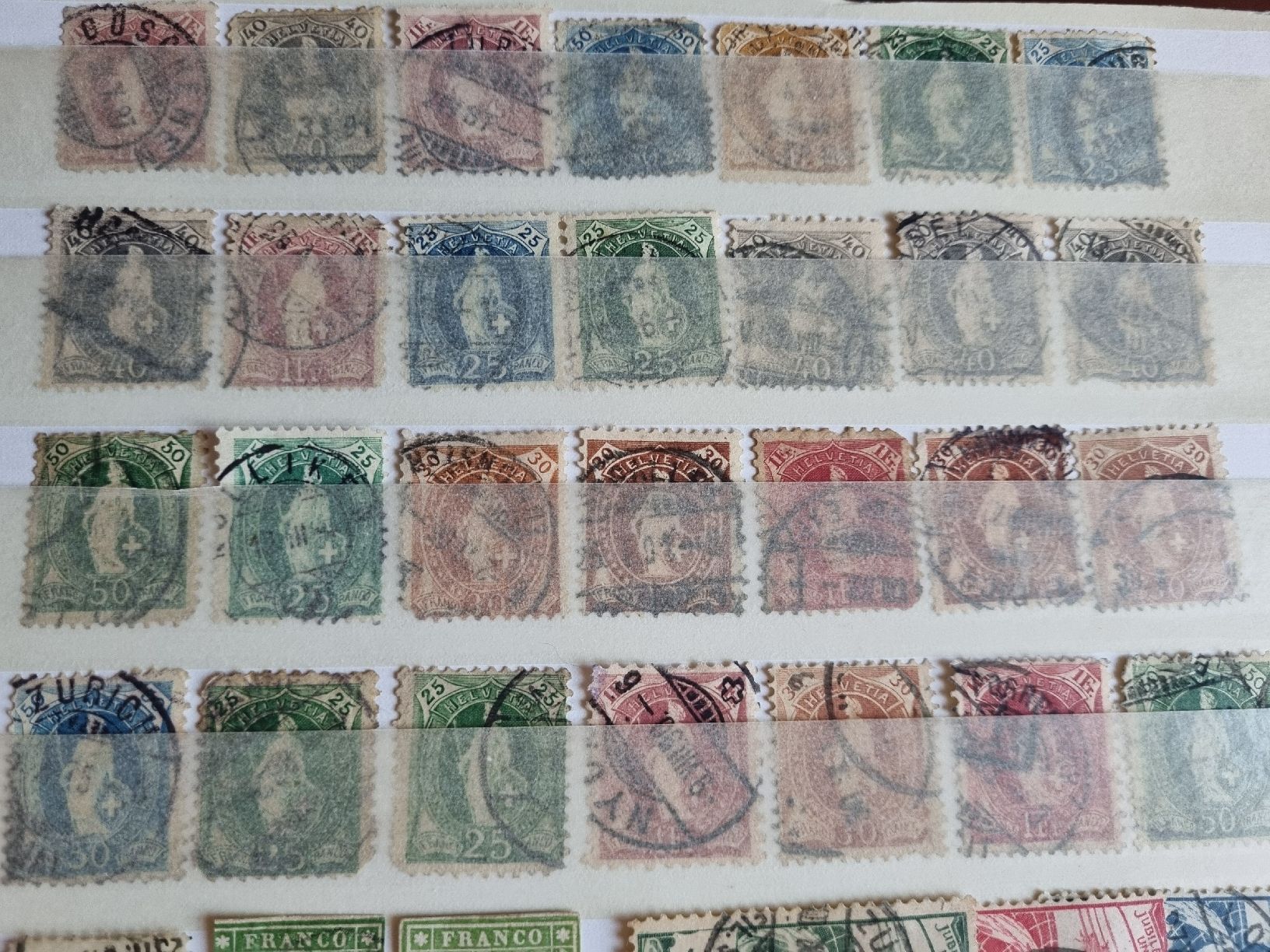 Alle Briefmarken: SCHWEIZ: SAMMLUNG MIT STRUBEL - AB 1858 – Gebraucht aus Heimenschwand von rog_p7h9 1
