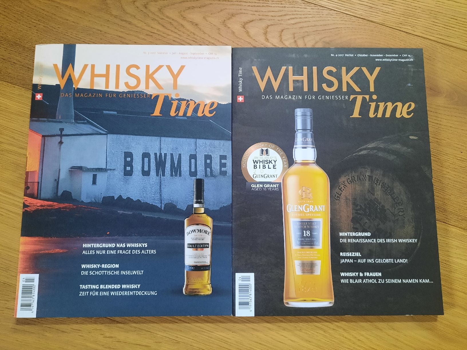 Riviste & Magazine: 4 x Whisky Time Magazin 2017 – Usato da Hinterfultigen venduto da Chrigu_marti 2