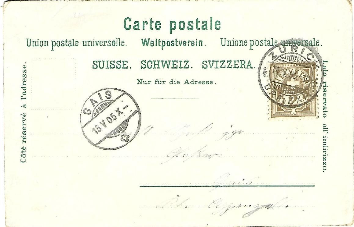 Cartoline postali: Gruss aus Herrliberg Litho – Usato da Wetzikon ZH venduto da Brulu100 1