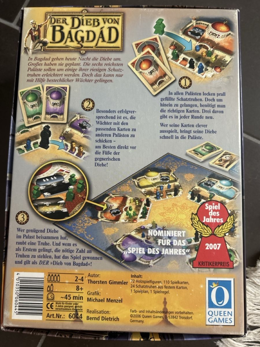 Jeux: Brettspiel Der Dieb von Bagdad – D'occasion à Winterthur par Guizza93 2