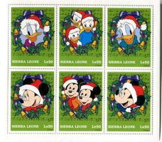Block Walt Disney. Micky Maus. Sierra Leone