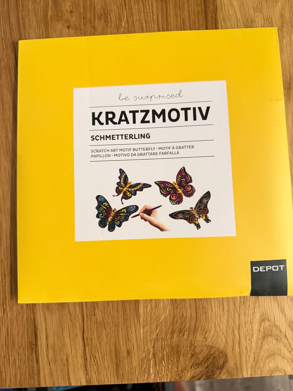 Kit bricolage: Kratzmotiv Schmetterling Kratzbild Set neu – Nuovo e nell'imballaggio originale da Teufen AR venduto da Maleaa