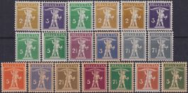 1909-1930, Nr.117-183 (Tellknabe) postfrisch **, Kat: 300.-