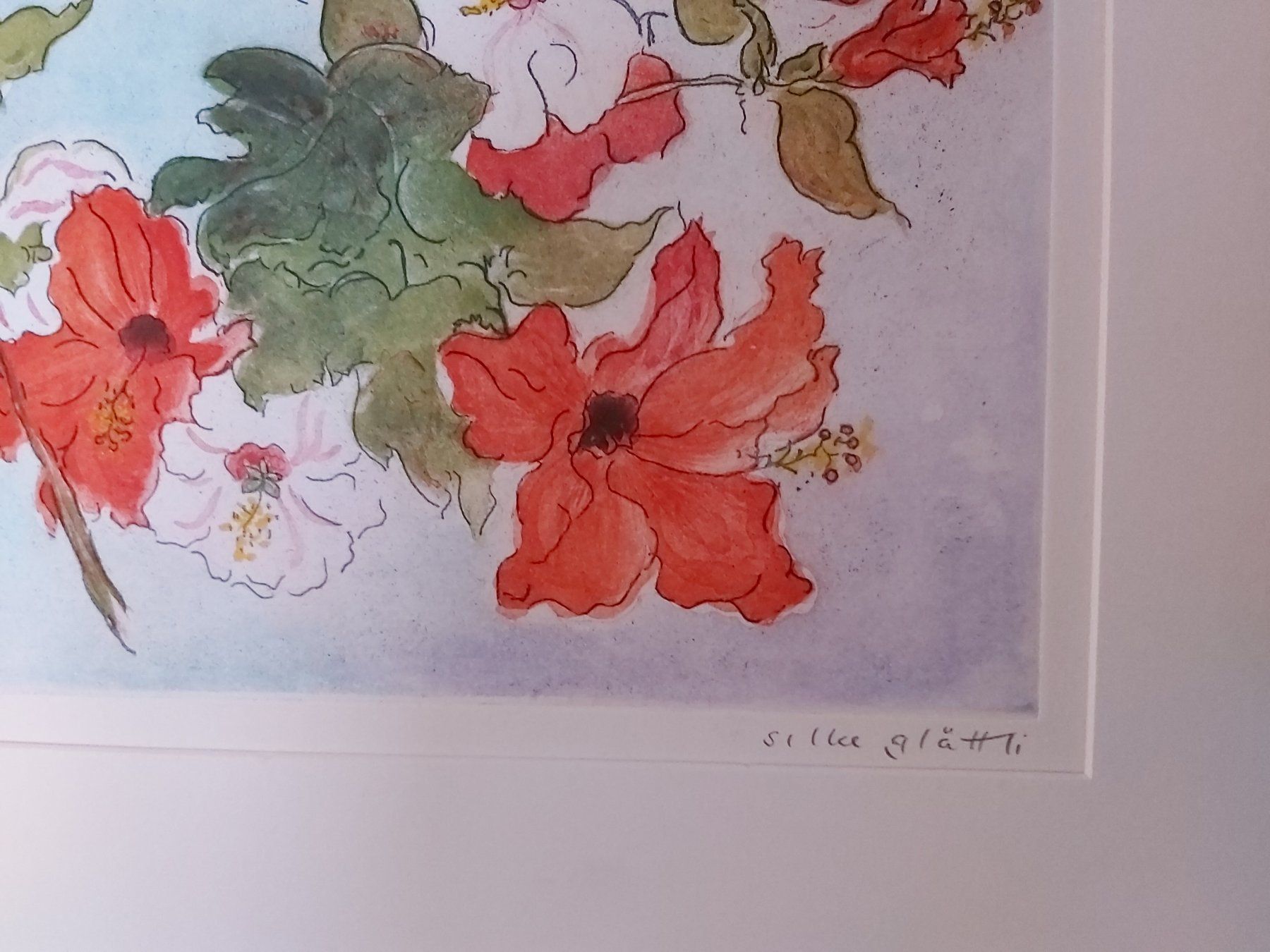 Foto & Immagini: Grösseres Silke Glättli Bild. Blumen – Usato da Winterthur venduto da Goldpipau 1