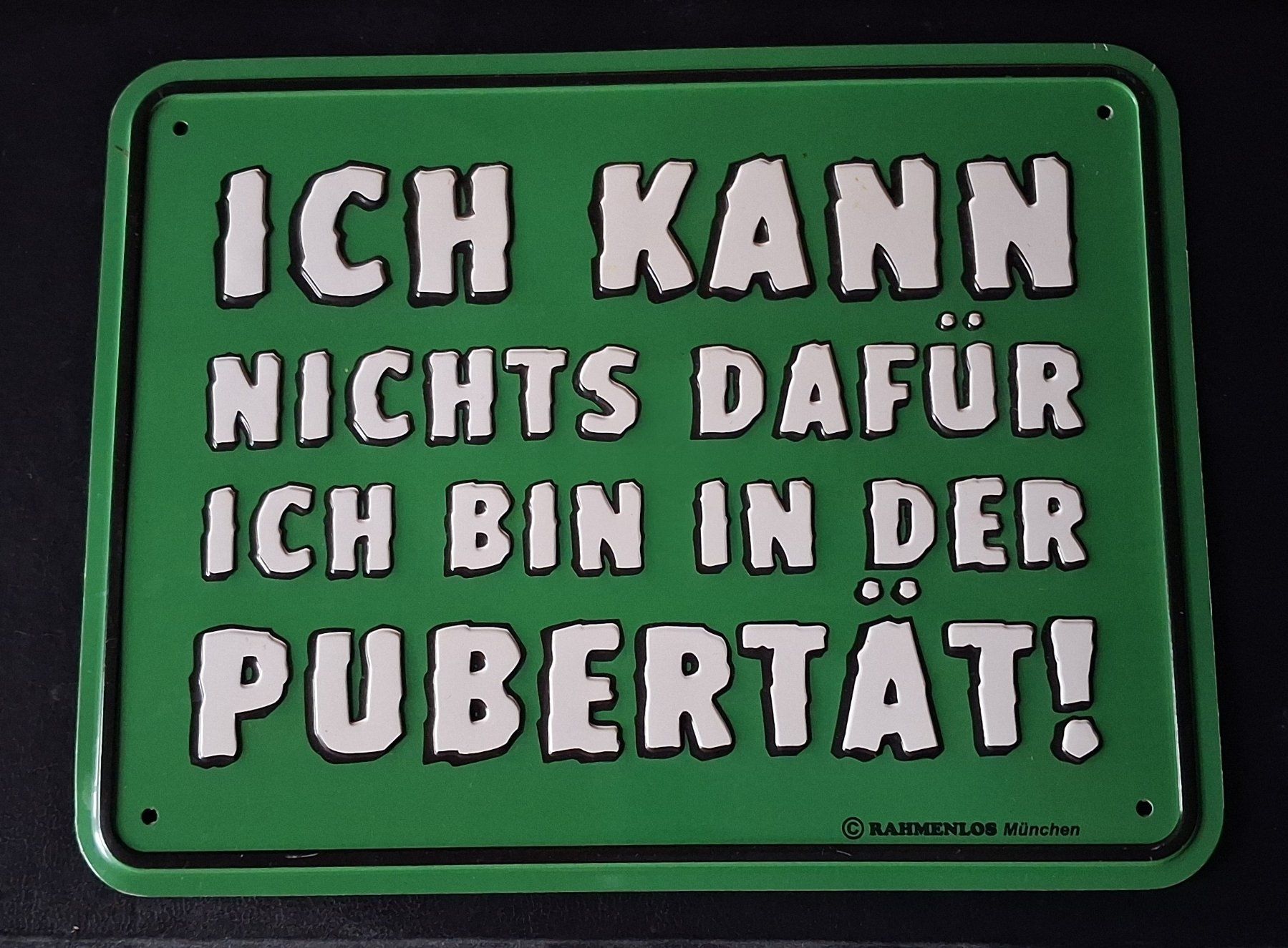 Ecriteaux: Blechschild "Pubertät", 22x17 cm – D'occasion à Auenstein par bugaboo470