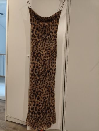 Abito Zara stampa leopardata lungo taglia S buono stato
