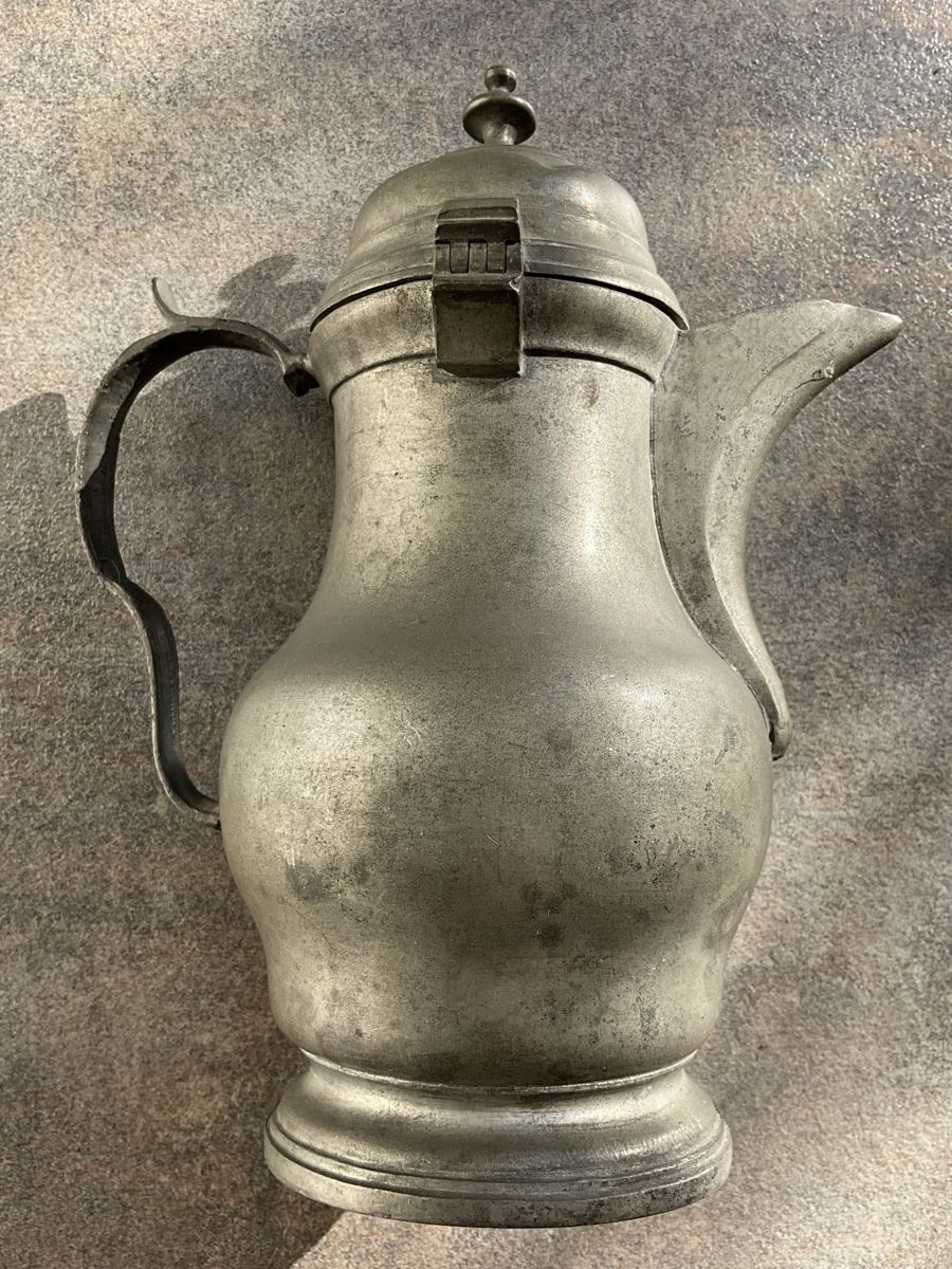 Teekannen: Zinnkanne antik ca. 22cm hoch – Gebraucht aus Basel von Genie2