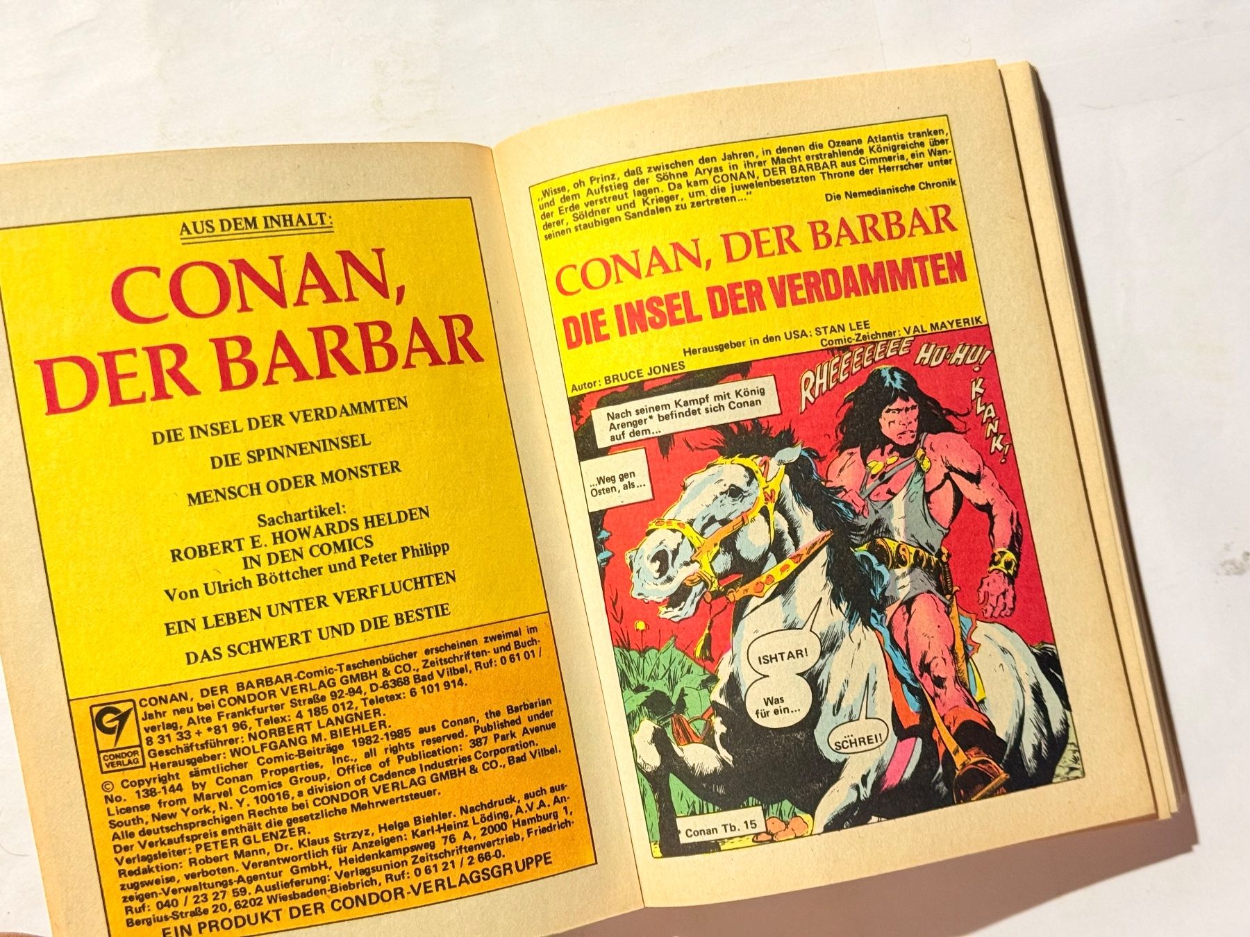 Comics: Conan der Barbar Nr. 16, Marvel Comic-Taschenbuch, Top! – Gebraucht aus Zuerich von SonderArt-Wertgut 3