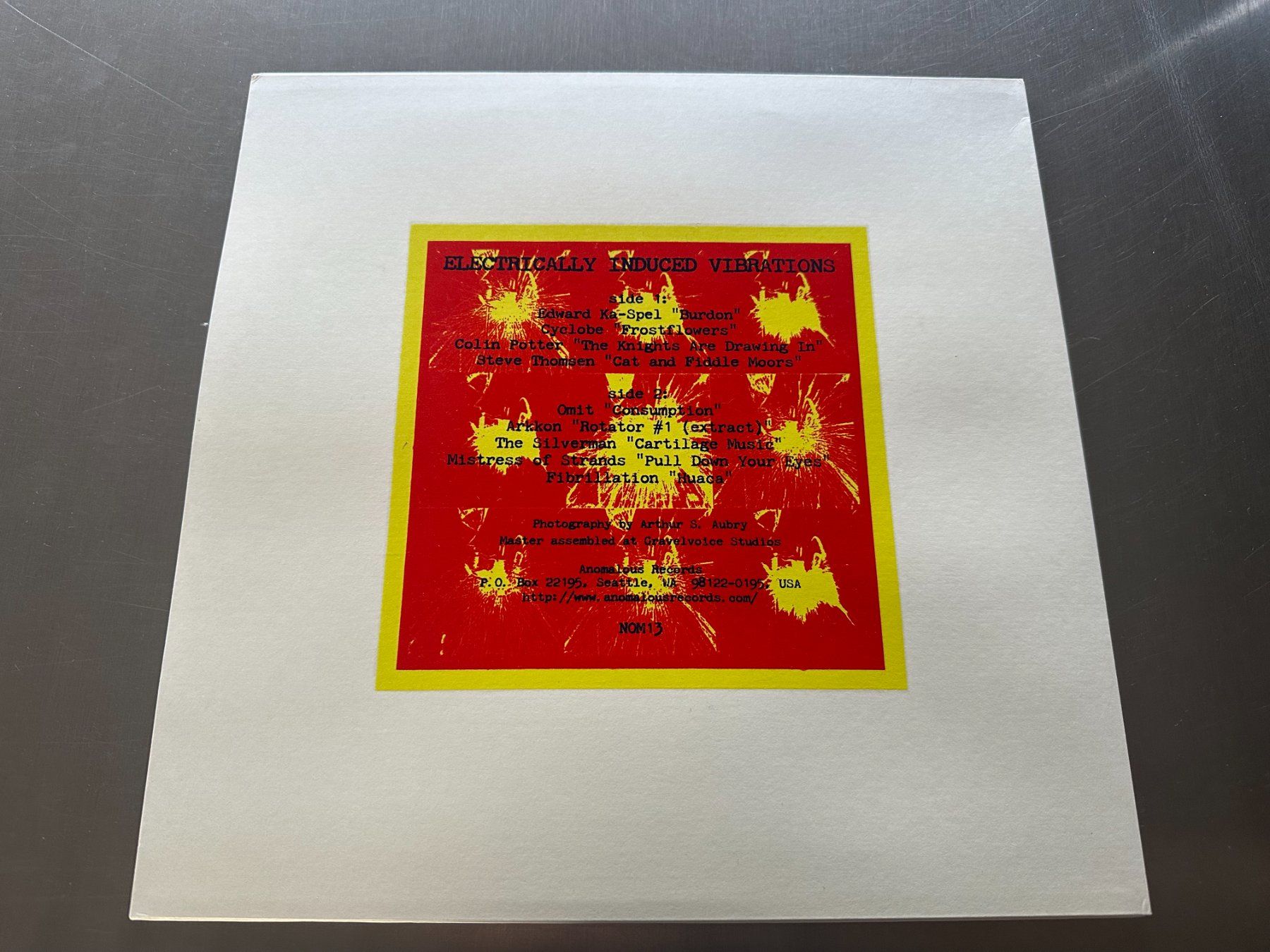 Dischi in vinile: ELECTRICALLY INDUCED VIBRATIONS LP COMPILATION - E. KA-SPEL – Usato da Sion venduto da jaipur1401 1