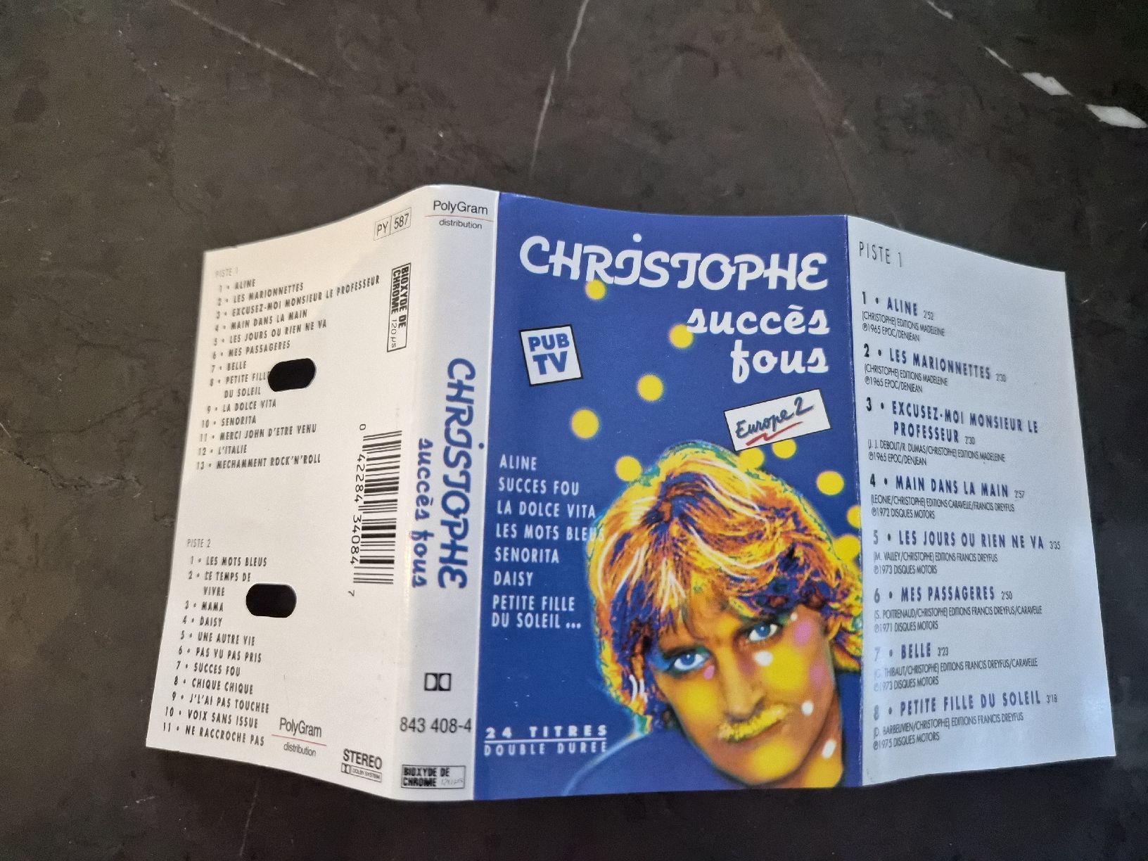 Musicassette: Christophe - Succès Fous K7 originale – Usato da La Joux FR venduto da car_ck96 2