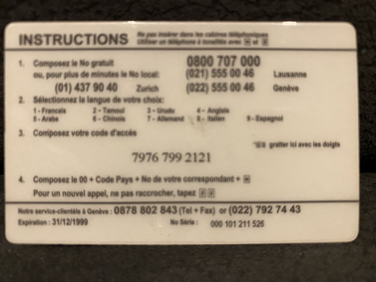 Schede telefoniche: Carte – Usato da Lausanne venduto da babacard10 1