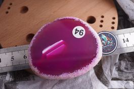Achat Scheibe Pink  Wow  –Edelsteinstube Rausverkauf