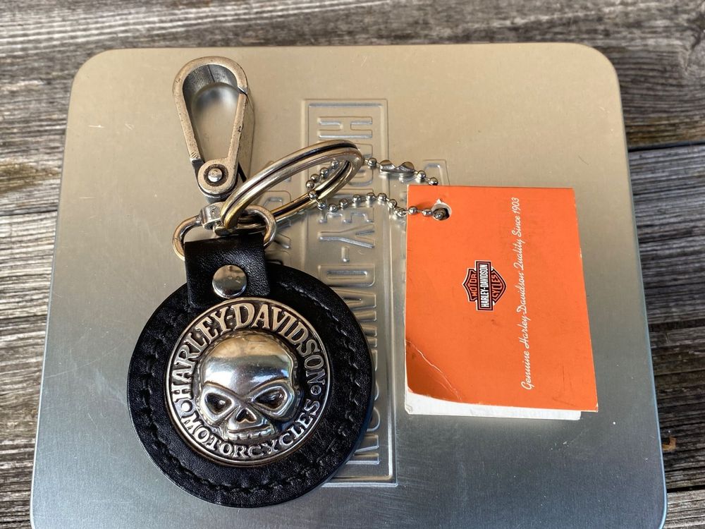 Harley-Davidson Schlüsselbrett „Ace Skull“ – Mit Holzoptik & Aufhänger Für Schlüssel | Wandhalterung Für Harley-Fans