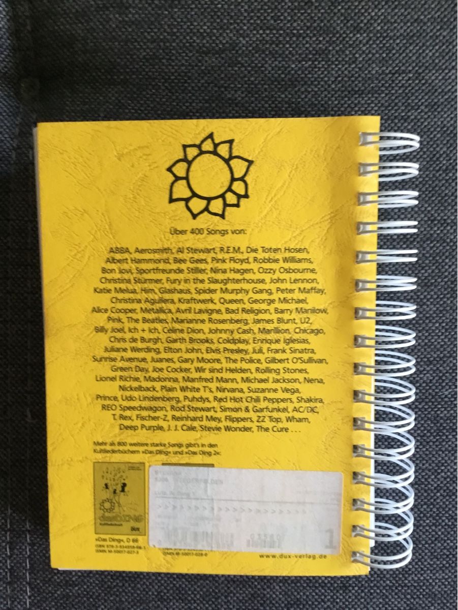 Libri: Das Ding 3 Kultliederbuch – Nuovo (secondo la descrizione) da Endingen venduto da Warlock 1
