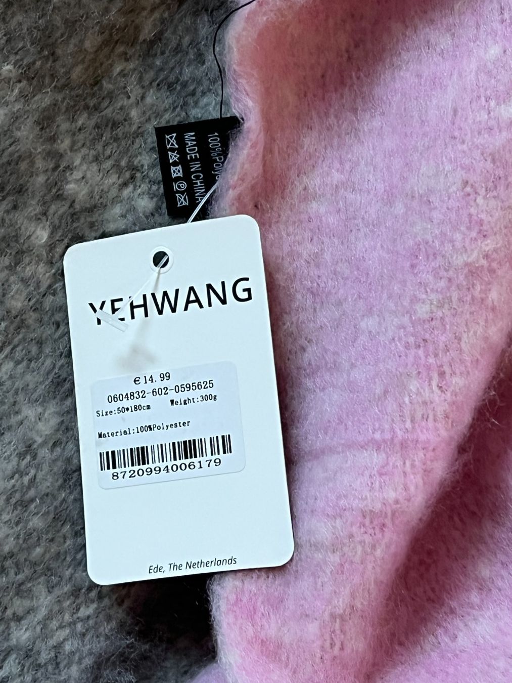 Foulard & Sciarpe: YEHWANG Schal, Grau/Rosa, NEU – Nuovo (secondo la descrizione) da Worb venduto da farben20zauber 2